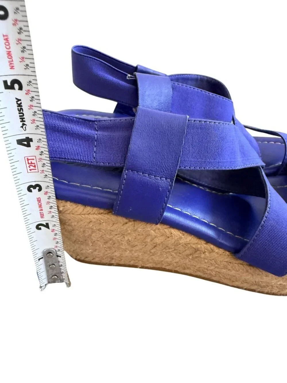 BODEN Purple Wedge Sandals Size 38 / US 8